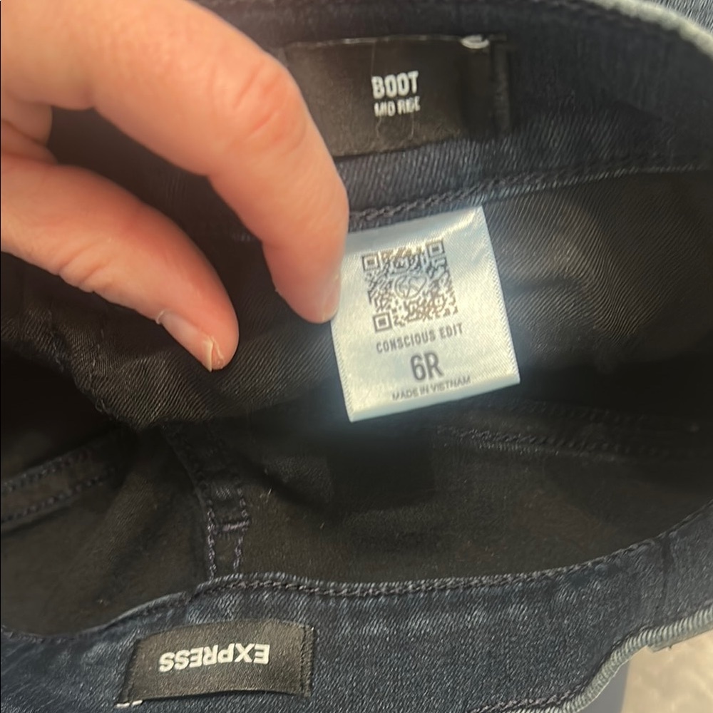 Express Women's Bootcut Jeans - Dark Blue